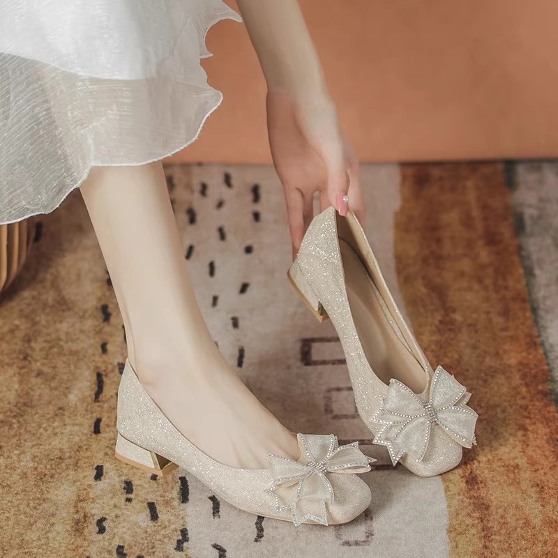 Women Shoes Heels - 2025 여성 가을 신상 이브닝 소프트