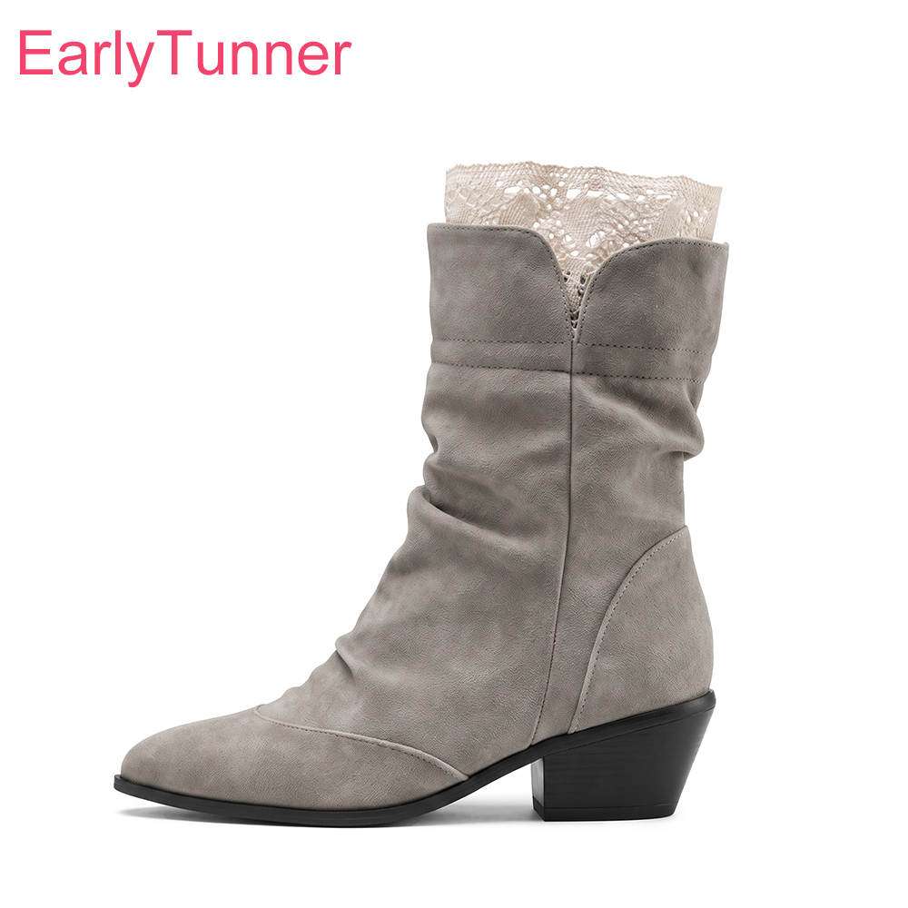 Women'S Shoes In Size 12 - 2026 겨울 패션 여성 미드 카프