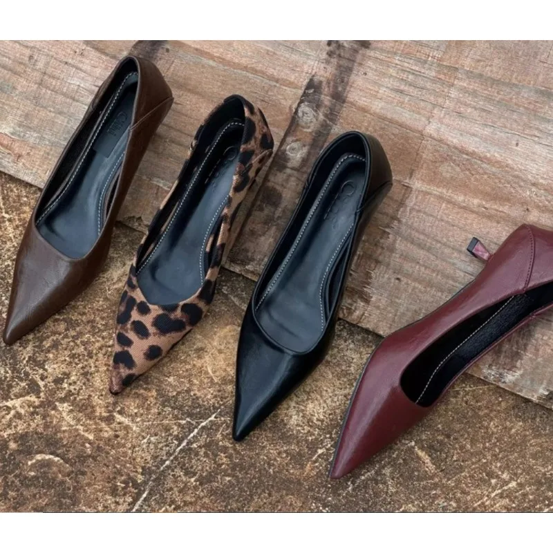 Women Shoes Heels - 2024 여성 섹시한 하이힐 부르고뉴 누드