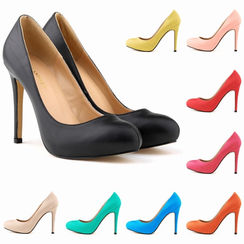 Court Heel Pointed - 대형 사이즈 42 여성 펌프 얇은