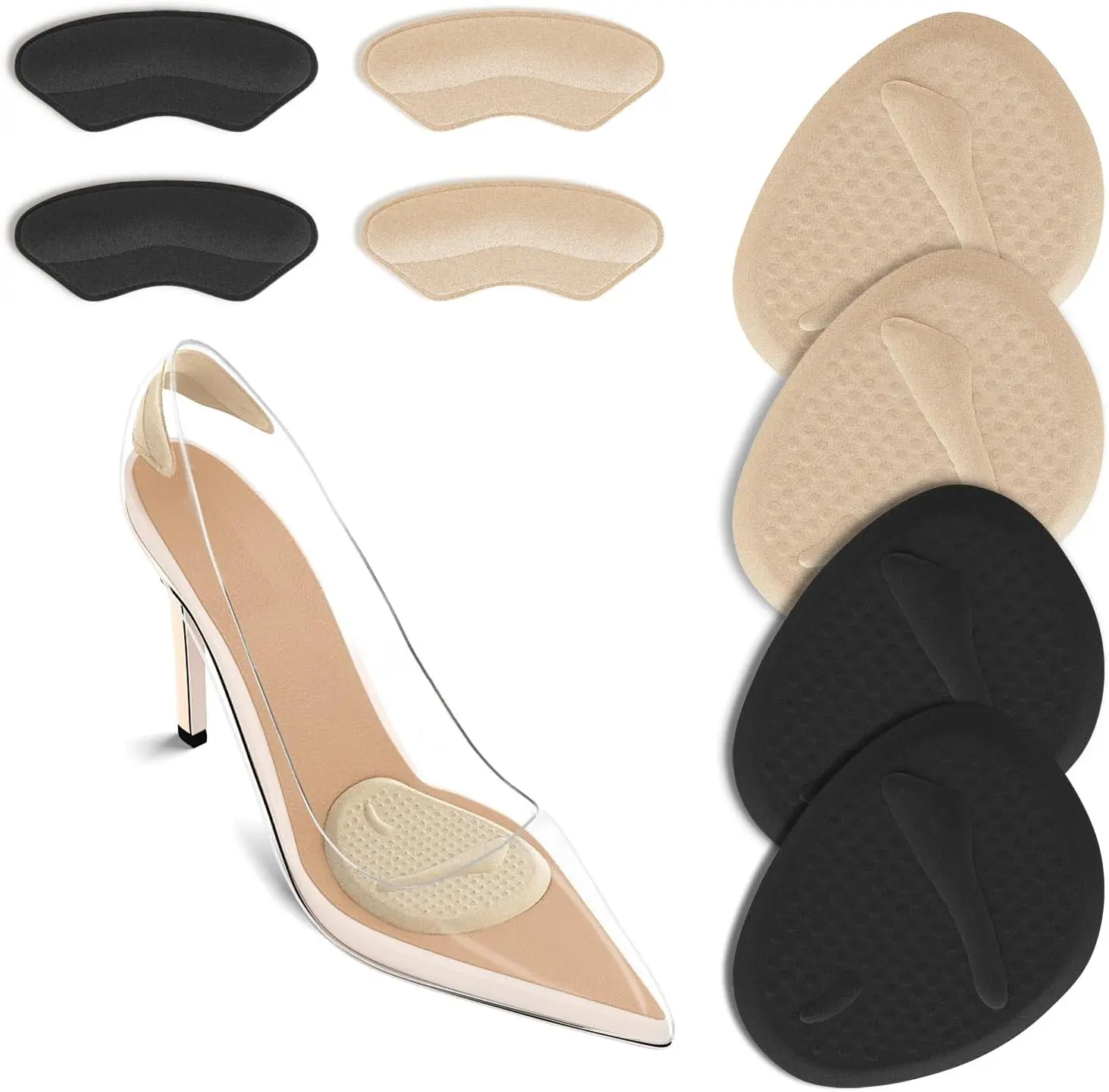 Women Shoes Heels - 2세트 힐 패드, 발바닥 쿠션, 중족골