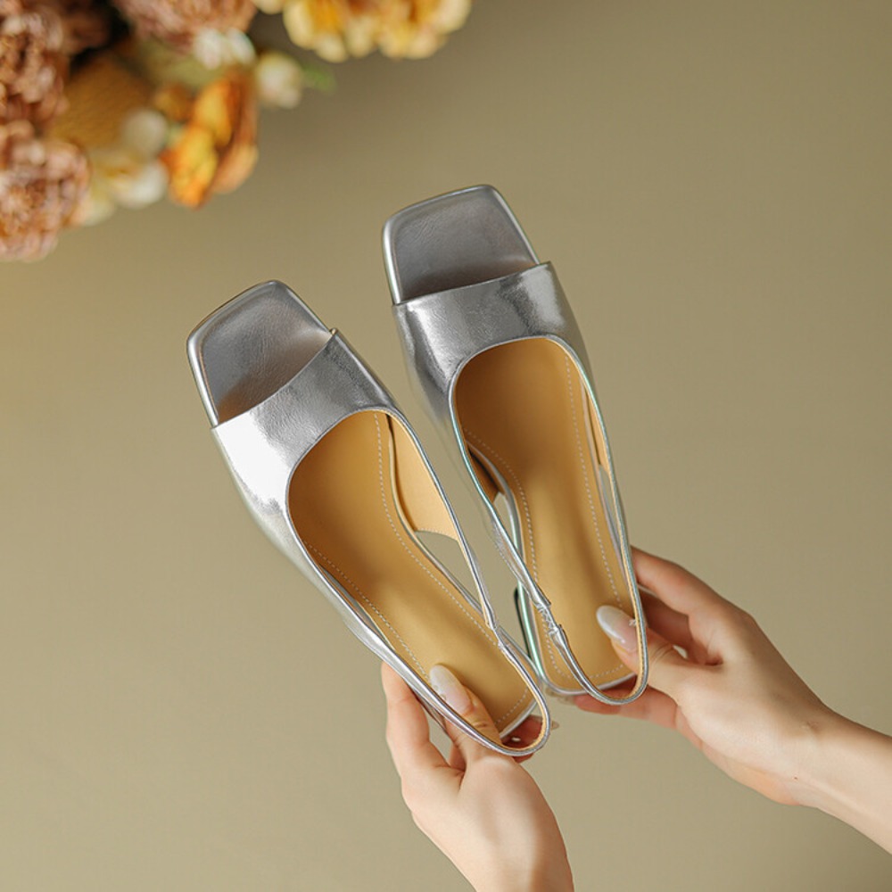 편안한 소프트 인솔 메탈릭 키튼 힐 뮬 여성용 백리스  - Mule Slip On 리뷰 및 가격