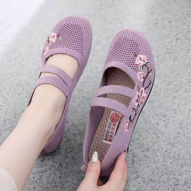 여성용 부드러운 바닥 니트 통기성 캐주얼 신발, 올드  - Women Shoes Jeans 리뷰 및 가격