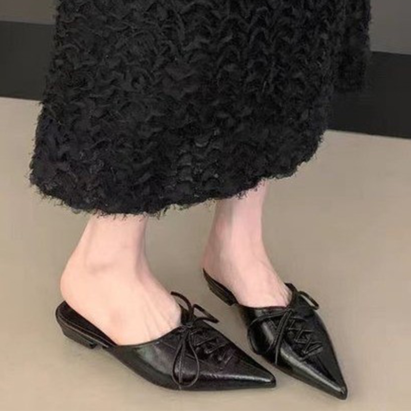레오파드 여성용 슬리퍼 힐 샌들 포인티드 토 뮬 슈즈  - Women Shoes Size 7 리뷰 및 가격