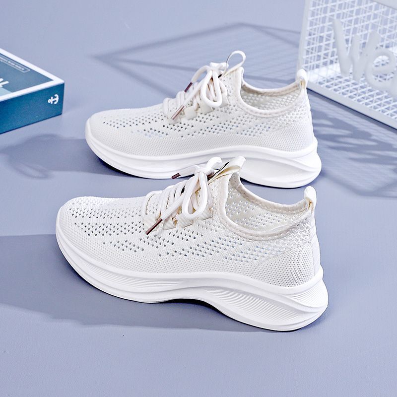 여름용 통기성 메쉬 여성 스니커즈 플랫폼 굽 두꺼운 키 - Women Shoes Qc 리뷰 및 가격