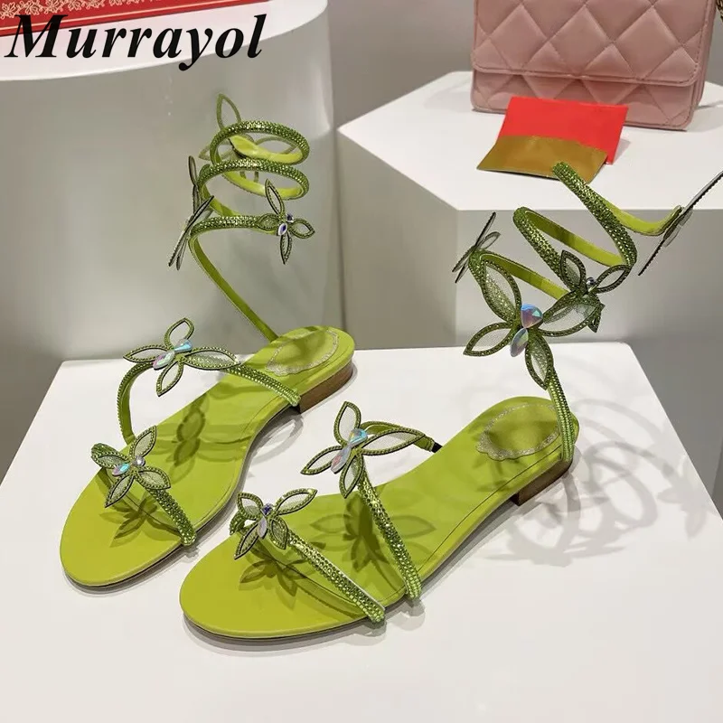 뱀 모양의 탄성 스트랩 샌들 여성 라인스톤 꽃 장식 플 - Women'S Shoes In Size 12 리뷰 및 가격