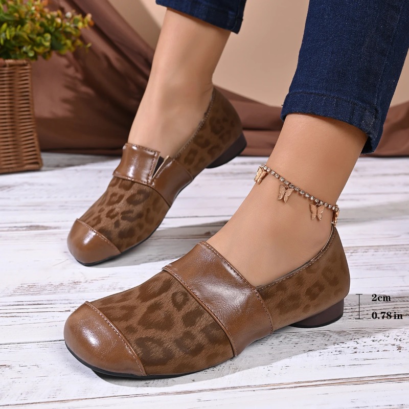 여성 패션 레오파드 프린트 로퍼 봄 가을 컴포트 슬립온 - Loafer Flat Women 리뷰 및 가격