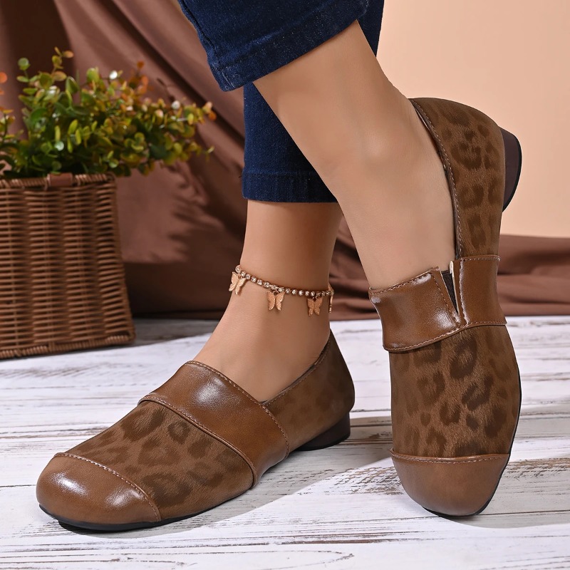여성 패션 레오파드 프린트 로퍼 봄 가을 컴포트 슬립온 - Loafer Flat Women 리뷰 및 가격