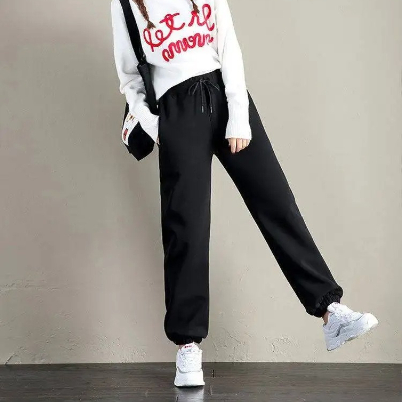 여성용 하이웨이스트 플리스 안감 조거 팬츠, 드로스트링 - Women Shoes Joggers 리뷰 및 가격