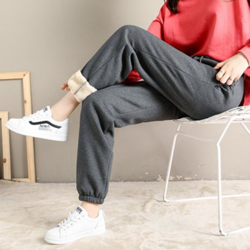 여성용 하이웨이스트 플리스 안감 조거 팬츠, 드로스트링 - Women Shoes Joggers 리뷰 및 가격