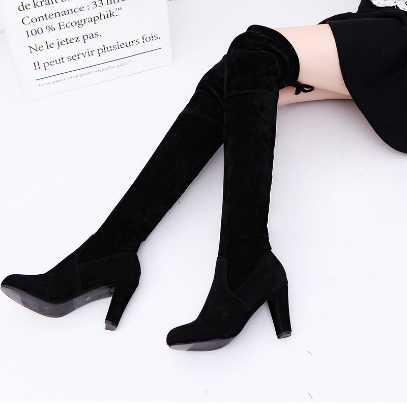 여성용 스트레치 원단 오버니 부츠 슬립온 플랫폼 롱부츠 - Sock Boot Women 리뷰 및 가격