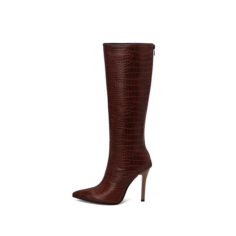 새로운 겨울 패션 블랙 레드 여성 니하이 부츠 뾰족한  - Women'S Shoes In Size 12 리뷰 및 가격
