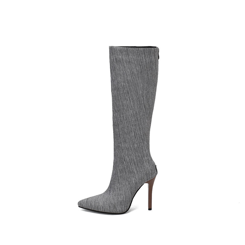 새로운 겨울 패션 블랙 레드 여성 니하이 부츠 뾰족한  - Women'S Shoes In Size 12 리뷰 및 가격