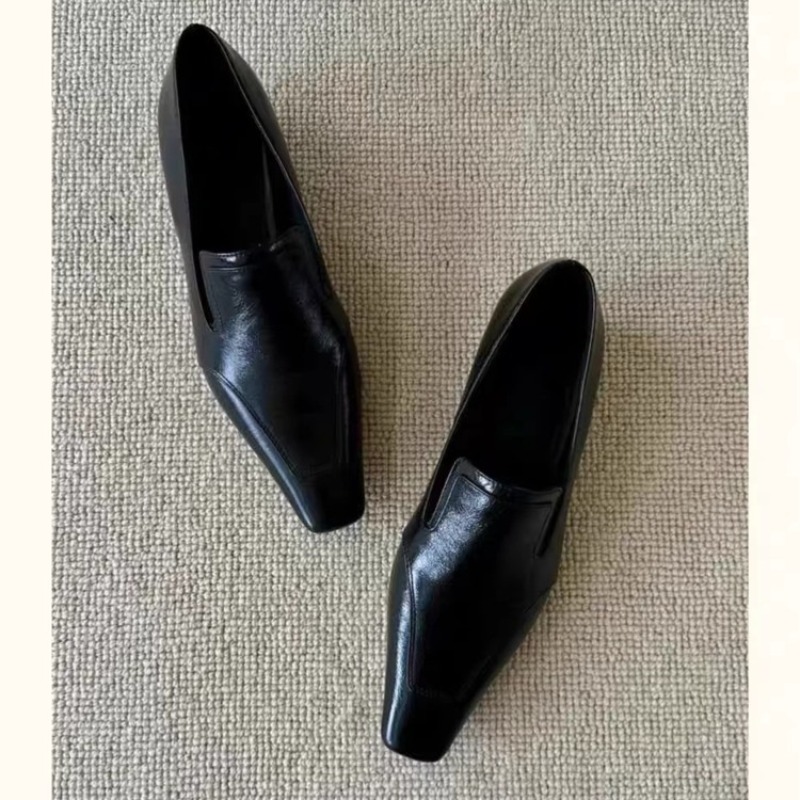 레트로 스퀘어토 딥 마우스 슬립온 로우힐 여성화 여름  - Women Shoes Heels 리뷰 및 가격
