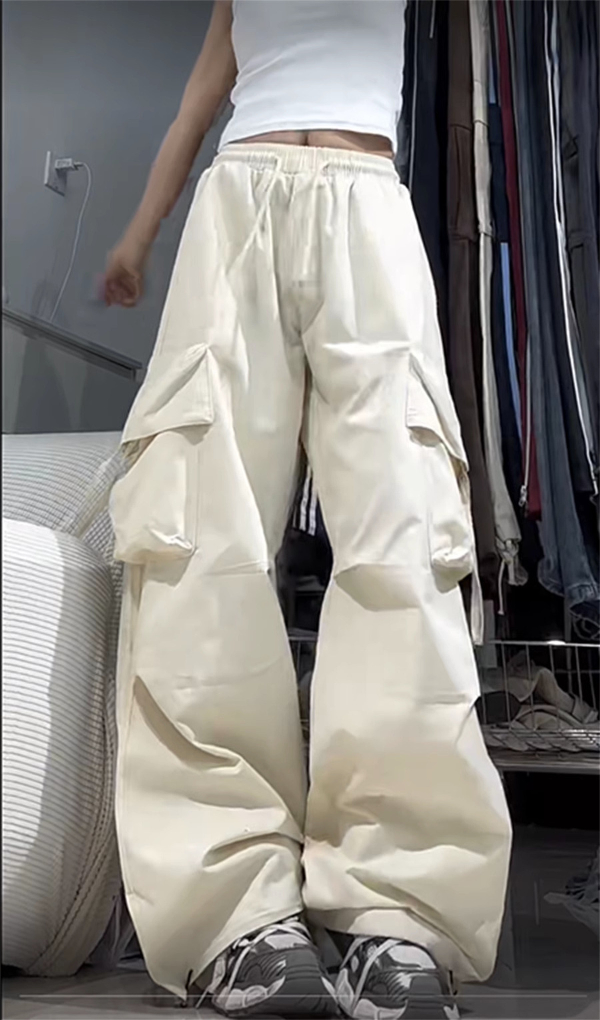 오버사이즈 포켓 하이 스트리트 팬츠 블랙 빈티지 하이웨 - Women Shoes Joggers 리뷰 및 가격