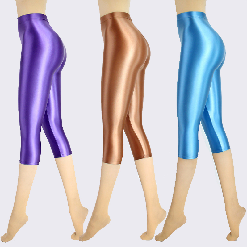 섹시하고 부드러운 새틴 타이트 하이 웨이스트 광택 팬츠 - Women Shoes Joggers 리뷰 및 가격