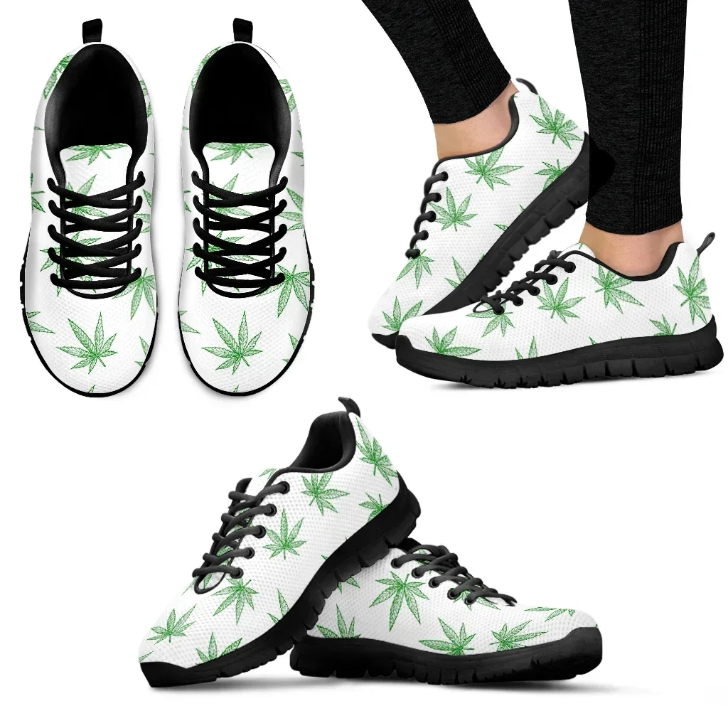 럭셔리 브랜드 위드 잎 디자인 여성 스니커즈 레인보우  - Women Shoes Luxury Brand 리뷰 및 가격