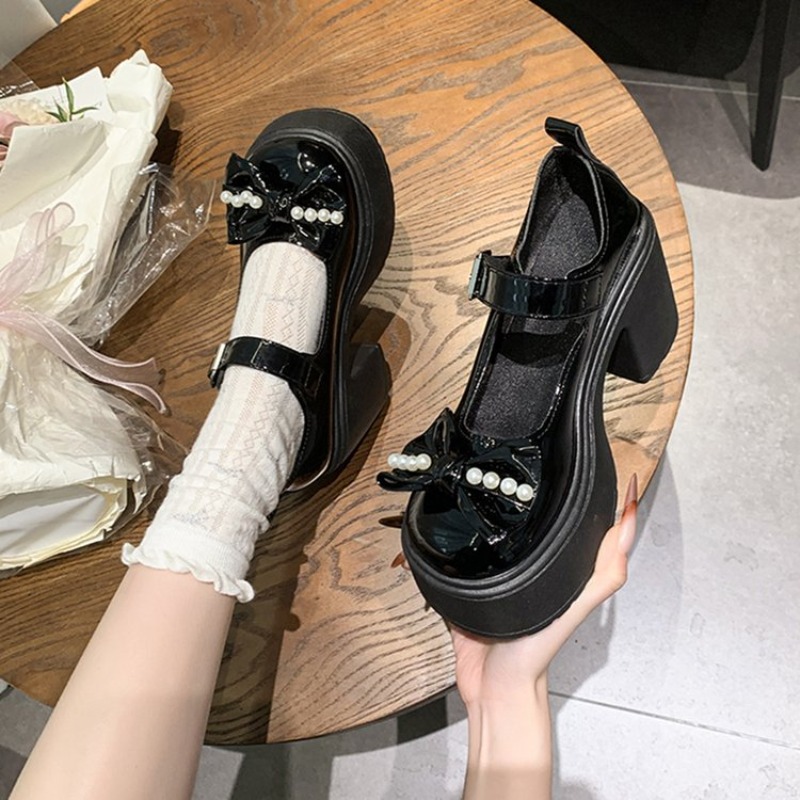 2026 로리타 슈즈 블랙 슈퍼 하이힐 메리 제인 슈즈 - Women Shoes Heels 리뷰 및 가격
