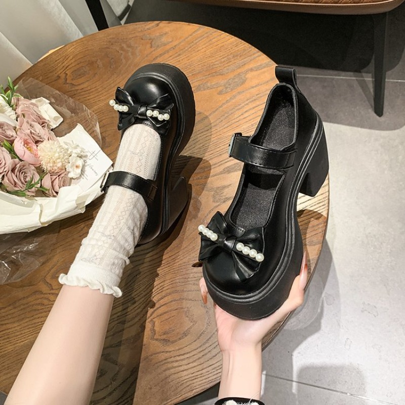 2026 로리타 슈즈 블랙 슈퍼 하이힐 메리 제인 슈즈 - Women Shoes Heels 리뷰 및 가격