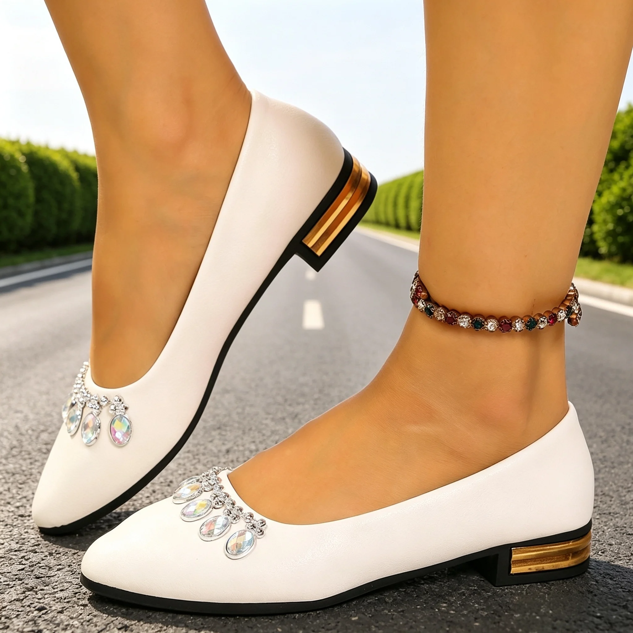 여성 플랫 포인티드 토 발레 슈즈 플러스 사이즈 플랫  - Women Shoes Heels 리뷰 및 가격
