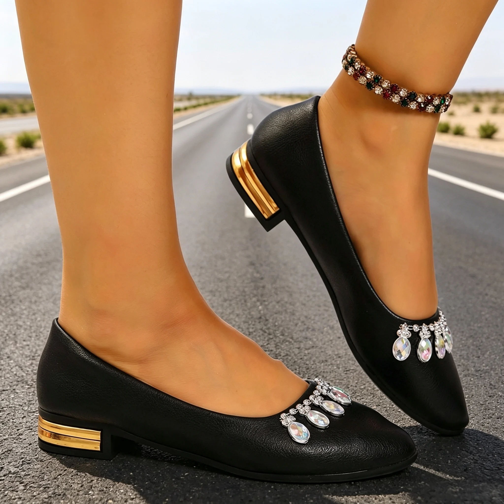 여성 플랫 포인티드 토 발레 슈즈 플러스 사이즈 플랫  - Women Shoes Heels 리뷰 및 가격