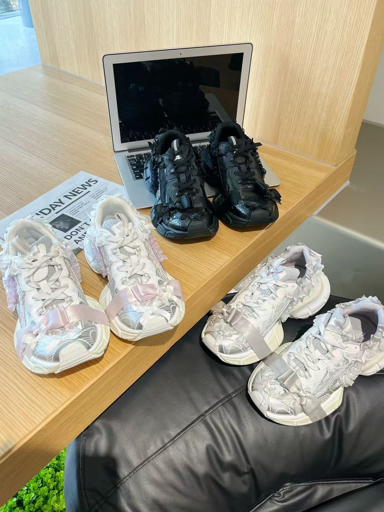 여름 성인 소녀 레이스 보우 두꺼운 바닥 캐주얼 신발  - Women'S Shoes Paris 리뷰 및 가격