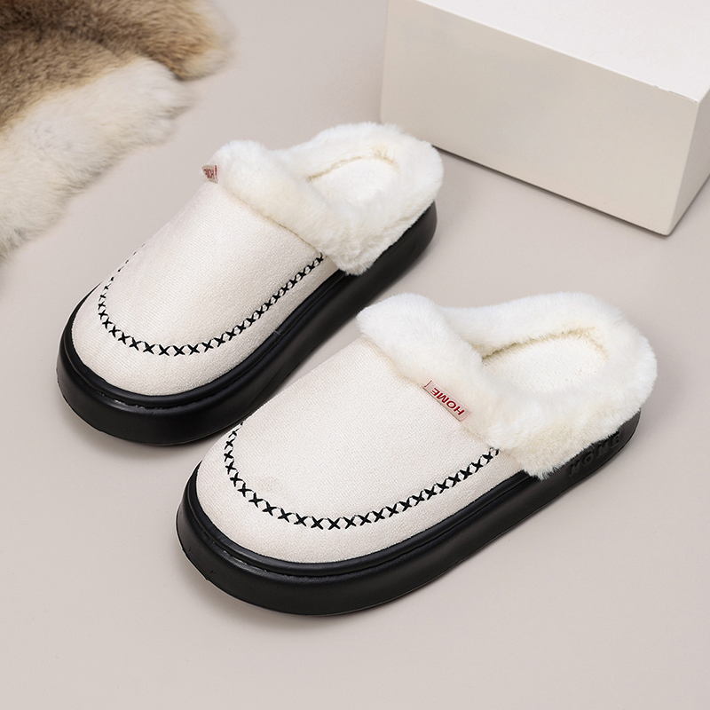 겨울용 퍼지 뮬 여성 슬리퍼 홈 플러시 두꺼운 플랫폼  - Women Shoes Mules 리뷰 및 가격