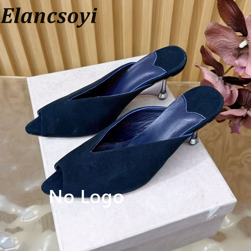 여성용 오픈토 스웨이드 경사 힐 샌들, 피쉬 마우스 오 - Women Shoes Size 7 리뷰 및 가격