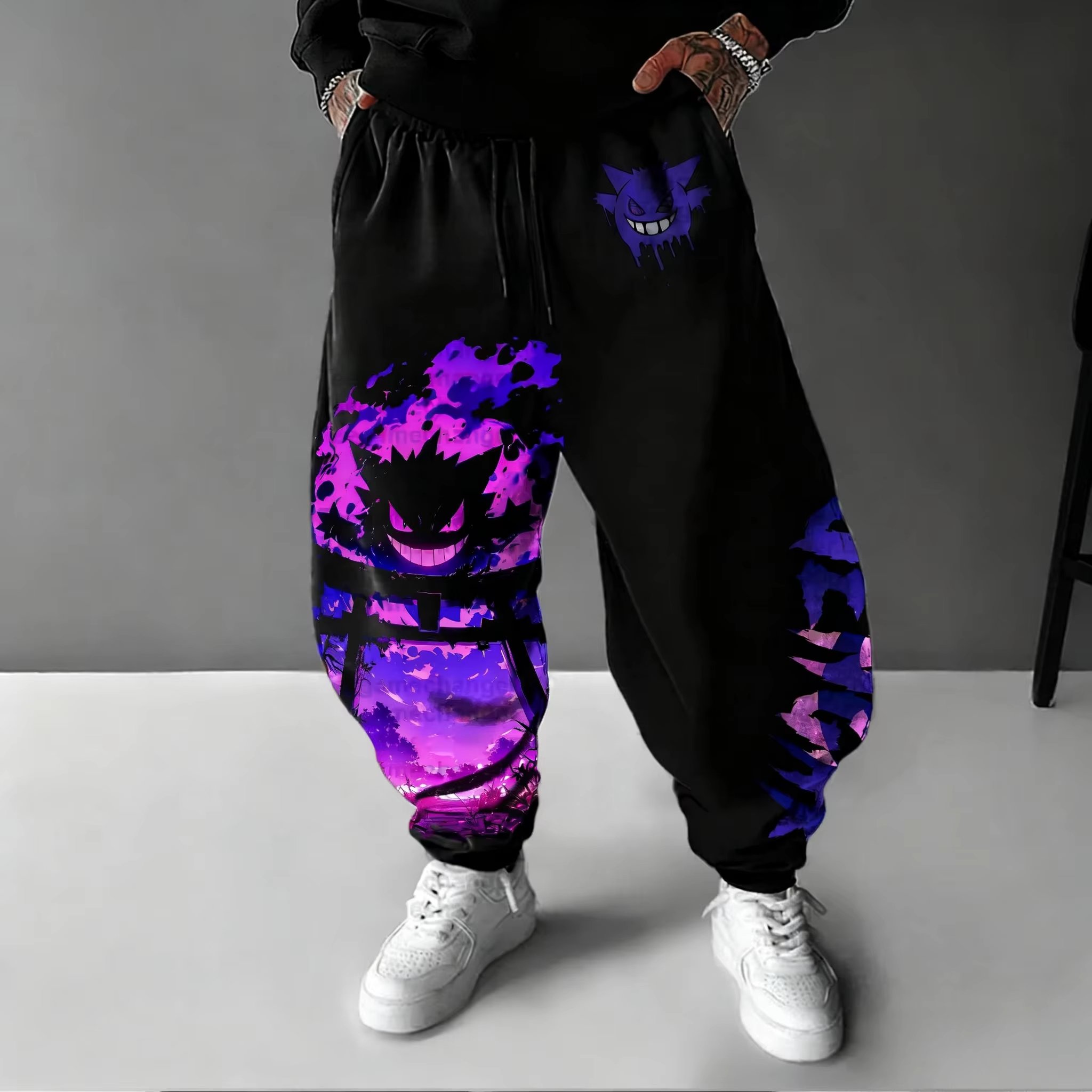 Y2K 2026 포켓몬 Gengar 코튼 스위트 팬츠  - Women Shoes Joggers 리뷰 및 가격