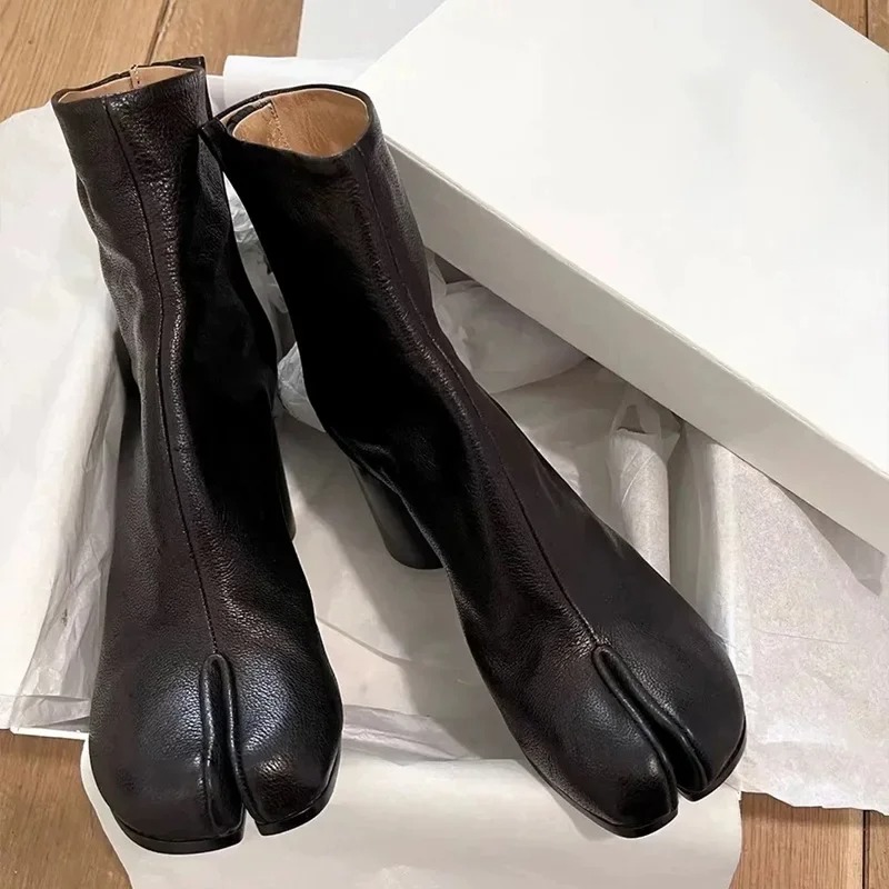 명품 브랜드 가죽 타비 여성 부츠 패션 라운드 청키 하 - Women Shoes Luxury Brand 리뷰 및 가격