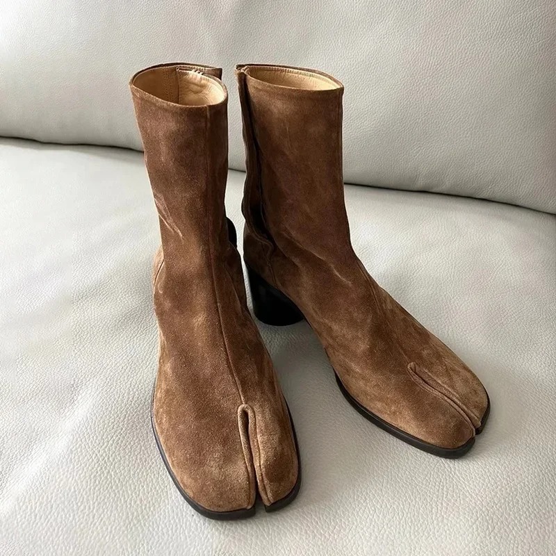 명품 브랜드 가죽 타비 여성 부츠 패션 라운드 청키 하 - Women Shoes Luxury Brand 리뷰 및 가격