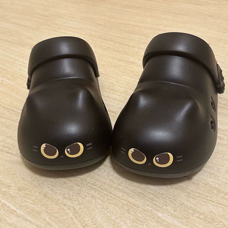 여성용 새로운 창의적인 검은색 고양이 슬리퍼, 여름용  - Women Shoes Mules 리뷰 및 가격