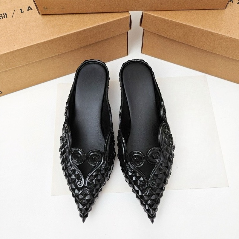 여성용 신발 포인티드 위치 로우 힐 슬리퍼 유럽식 레트 - Court Heel Pointed 리뷰 및 가격