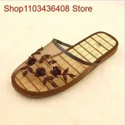 여성 세련된 꽃 슬리퍼 플랫 플립 플롭 로퍼 숙녀 뮬  - Loafer Flat Women 리뷰 및 가격