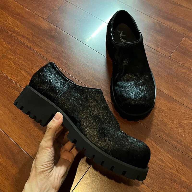 파리 패션 빅 헤드 가죽 신발, 두꺼운 바닥, 정품 가 - Women'S Shoes Paris 리뷰 및 가격