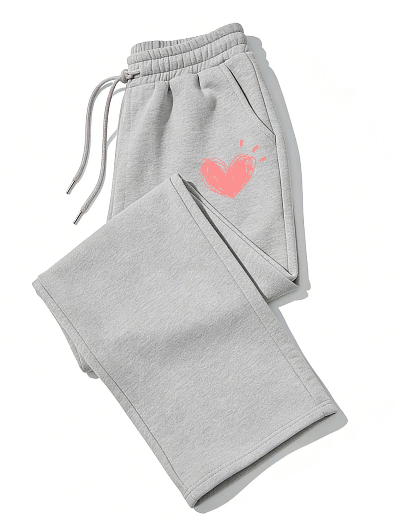 여성 귀여운 하트 프린트 스웨트 팬츠 가을 겨울 코튼  - Women Shoes Joggers 리뷰 및 가격
