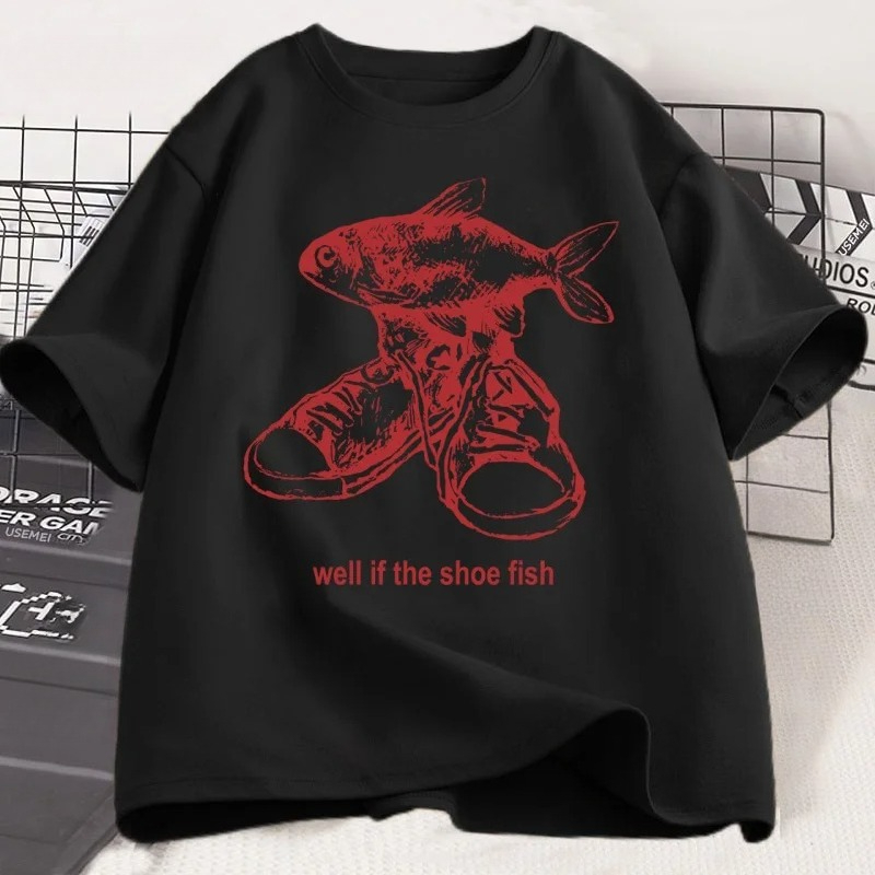 슈피쉬 커스드 티셔츠 티셔츠 재미있는 위어드코어 티셔츠 - Women'S Shoes In The 90S 리뷰 및 가격